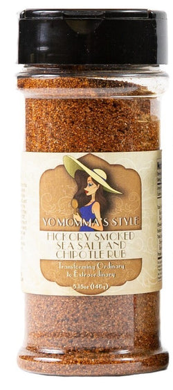 Yo Momma's Style Hickory Smoked Sea Salt and Chipotle Rub - 5.15 OZ 12 Pack