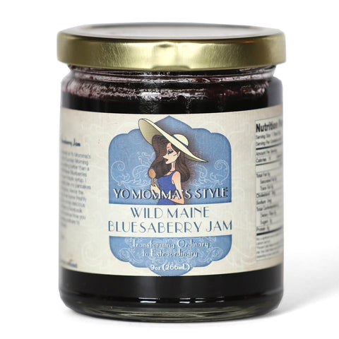 Yo Momma's Style Jam, Wild Maine Blueaberry - 9 OZ 12 Pack