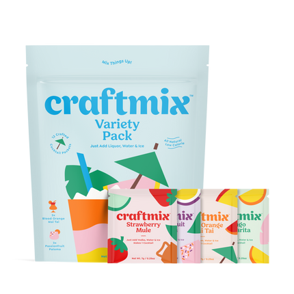 Craftmix Variety Pack Cocktail Mixers - 2.96 OZ 12 Pack