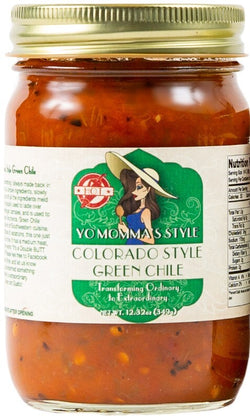 Yo Momma's Style Colorado Style Green Chile, Hot - 12.32 OZ 12 Pack