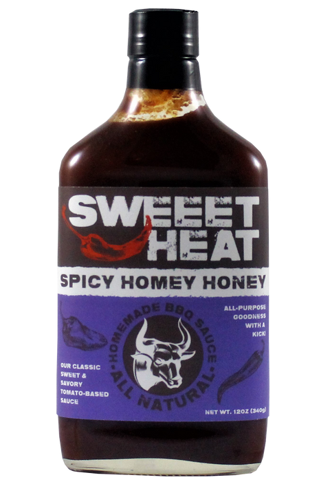 SWEEETHEAT Sauces & Rubs Spicy Homey Honey BBQ Sauce - 12 FL OZ 6 Pack