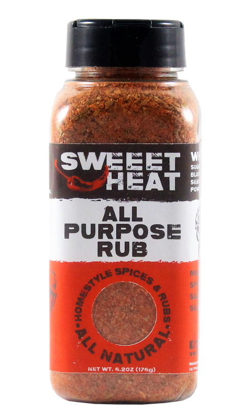 SWEEETHEAT Sauces & Rubs All Purpose Spice Rub - 6.2 OZ 12 Pack
