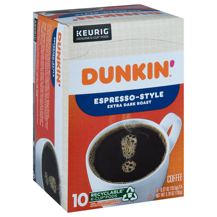 Dunkin' Espresso-Style Coffee - 3.7 OZ 6 Pack