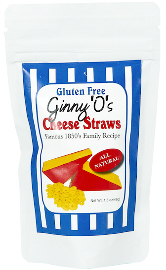 Ginny'O's GF Cheese Straws - 1.5 OZ 12 Pack