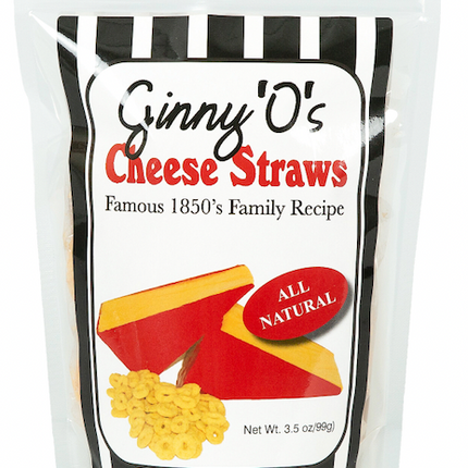 Ginny'O's Original Cheese Straws - 3.5 OZ 6 Pack