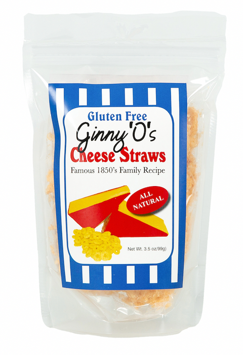 Ginny'O's GF Cheddar Cheese Straws - 3.5 OZ 6 Pack