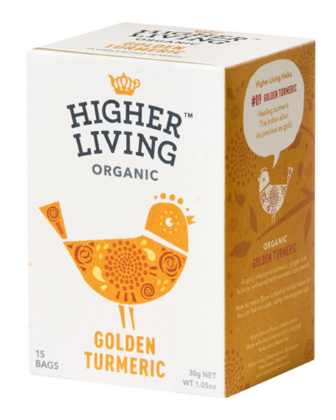 LBB Imports HIGHER LIVING GOLDEN TURMERIC - 1.05 OZ 4 Pack