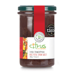 Zelos Authentic Greek Artisan Citrus Chios - Handmade Rose Petals Preserved in Syrup - 13.4 OZ 12 Pack