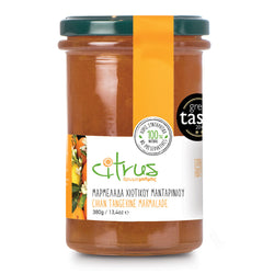 Zelos Authentic Greek Artisan Citrus Chios -  Handmade Chian Tangerine Marmalade - 8.8 OZ 12 Pack