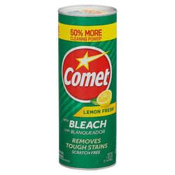 Comet With Bleach Powder Lemon Fresh - 21 OZ 12 Pack