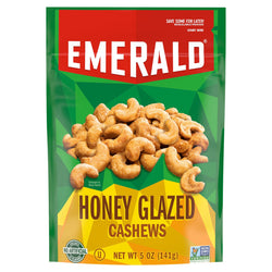 Emerald Nuts Honey Glazed Cashews - 5 OZ 6 Pack