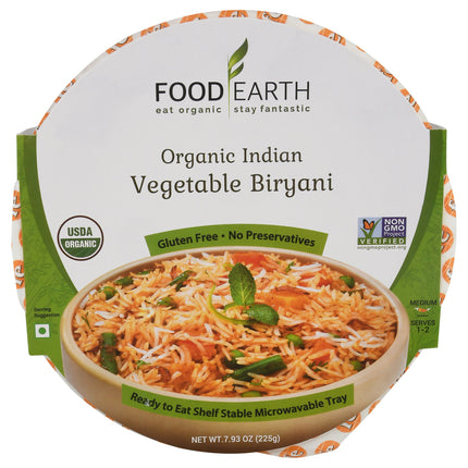 Food Earth Vegetable Biryani - 7.93 OZ 6 Pack