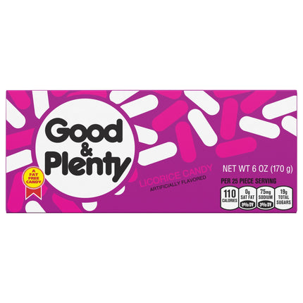 Good & Plenty Licorice Candy - 6 OZ 12 Pack
