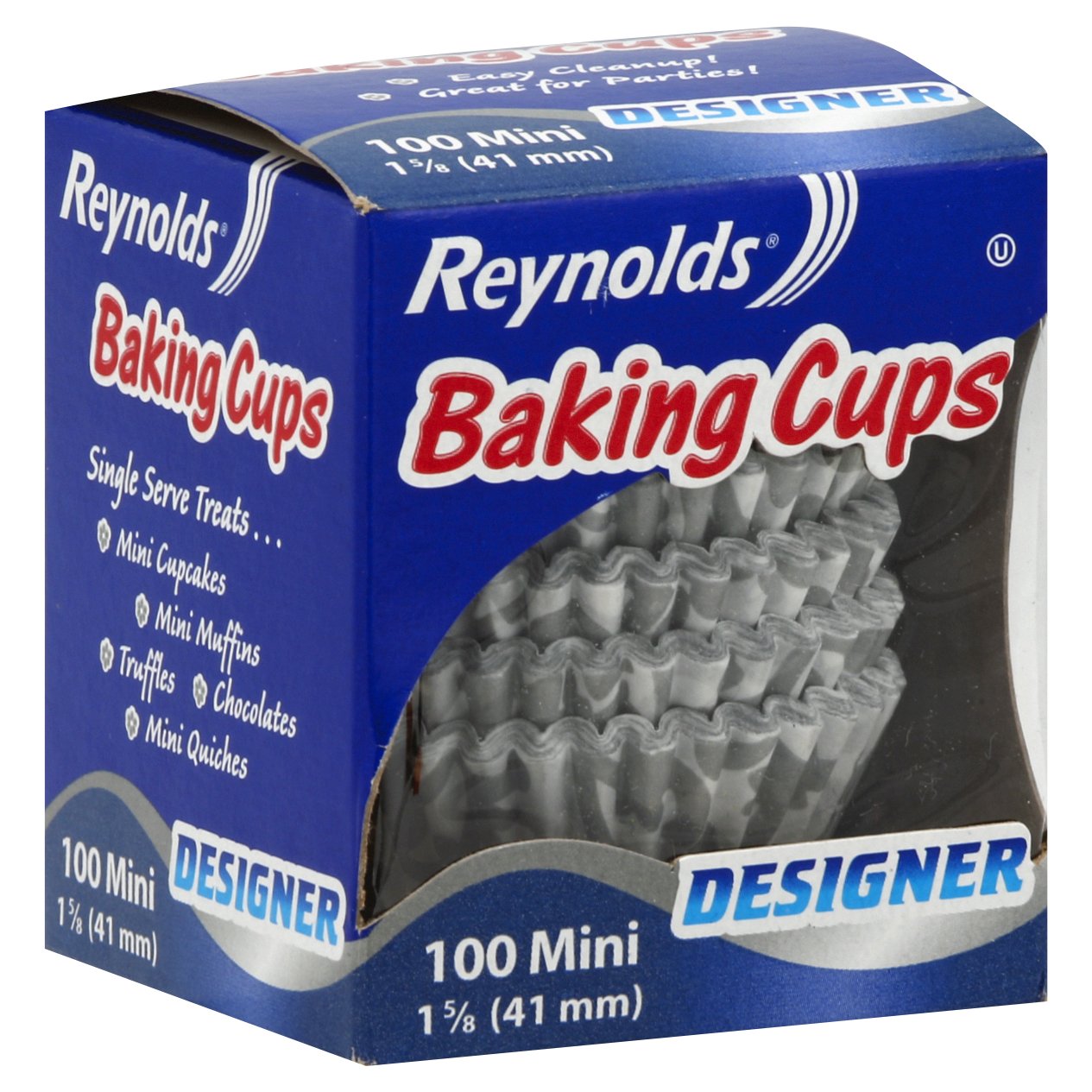Reynolds Baking Cups - Designer - 100 Mini - 41 mm - Pack of 4