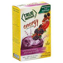 True Lemon Energy Wild Blackberry Pomegranate Drink Mix - 0.57 OZ 12 Pack