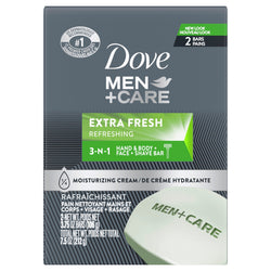 Dove Extra Fresh Body & Face Bar Soap - 7.5 OZ 24 Pack