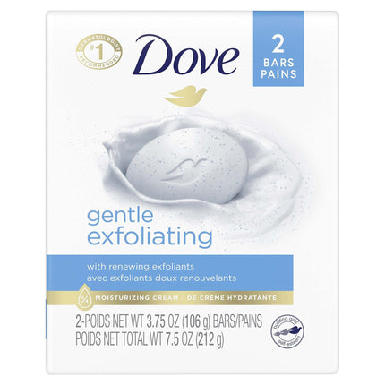 Dove Gentle Exfoliating Bar Soap - 7.5 OZ 24 Pack