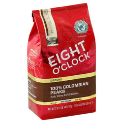 Eight O'Clock Coffee Ground 100% Colombian - 11 OZ 6 Pack