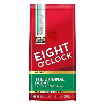 Eight O'Clock Coffee Ground Decaffeinated - 12 OZ 6 Pack