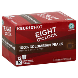 Eight O'Clock 100% Colombian Peaks Medium Roast K-Cup - 3.9 OZ 6 Pack