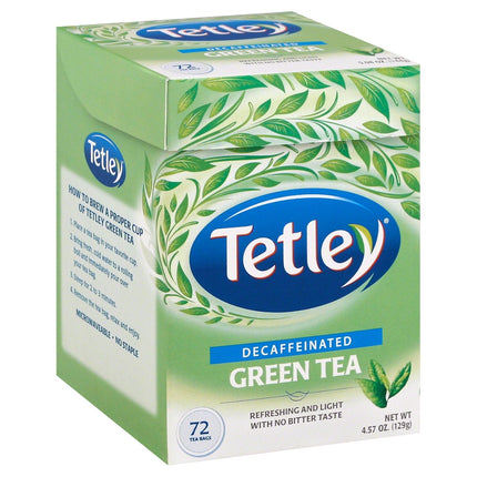 Tetley Green Decaf Tea Bags - 72 CT 6 Pack