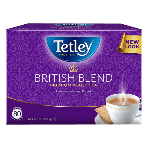 Tetley British Blend Black Tea Bags - 80 CT 12 Pack