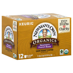 Newman's Own French Roast Organic K-Cups - 4.8 OZ 6 Pack