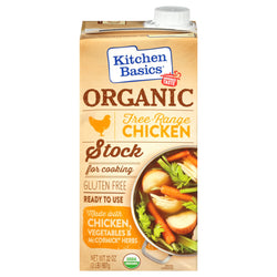 Kitchen Basics Organic Free Range Chicken Stock - 32 OZ 12 Pack