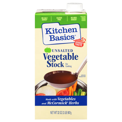 Kitchen Basics Unsalted Vegetable Stock - 32 OZ 12 Pack