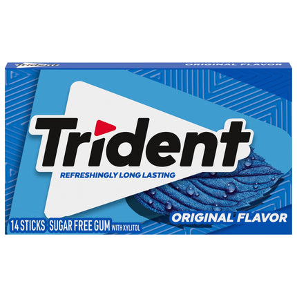 Trident Original Sugar Free Gum - 14 CT 12 Pack
