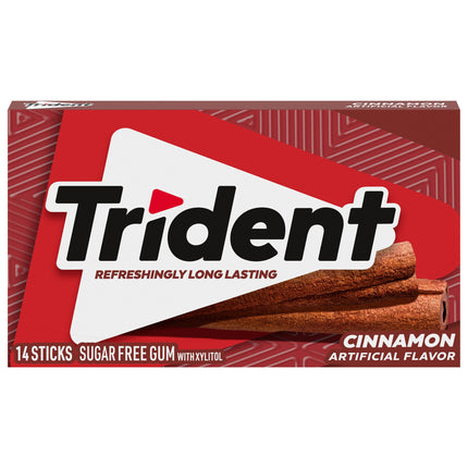 Trident Cinnamon Sugar Free - 14 CT 12 Pack