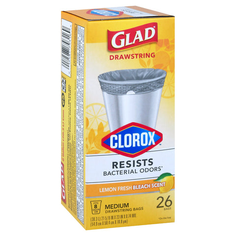 Glad Medium Kitchen Garbage Bags - 26 OZ 6 Pack