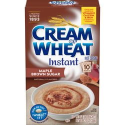 Cream Of Wheat Instant Maple Brown Sugar - 12.3 OZ 12 Pack