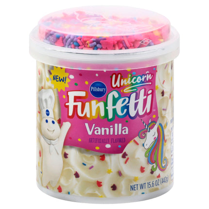 Pillsbury Funfetti Unicorn Vanilla Frosting - 15.6 OZ 8 Pack