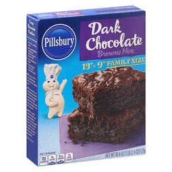 Pillsbury Dark Chocolate Brownie Mix Family Size - 18.4 OZ 12 Pack