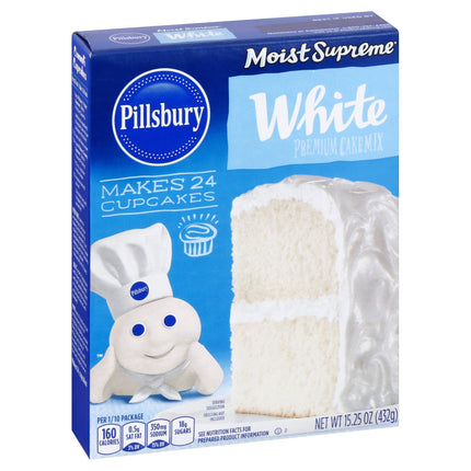 Pillsbury Moist Supreme White Cake Mix - 15.25 OZ 12 Pack