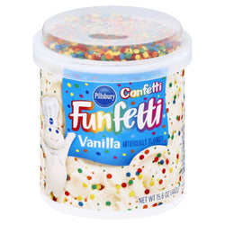 Pillsbury Confetti Funfetti Vanilla Frosting - 15.6 OZ 8 Pack