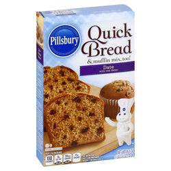 Pillsbury Quick Bread & Muffin Mix Date - 16.6 OZ 12 Pack