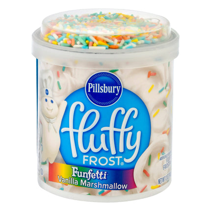Pillsbury Fluffy Frost Funfetti Vanilla Marshmallow - 12 OZ 8 Pack