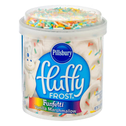 Pillsbury Fluffy Frost Funfetti Vanilla Marshmallow - 12 OZ 8 Pack