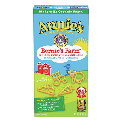 Annie's Pasta Bernie's Farm Mac & Cheese - 6 OZ 12 Pack