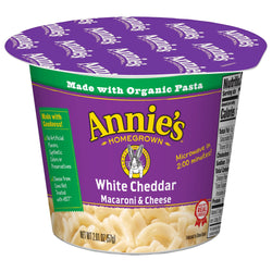 Annie's Homegrown Mac & Cheese White Cheddar - 2.01 OZ 12 Pack