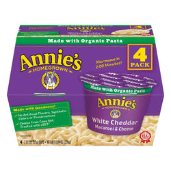 Annie's White Cheddar Macaroni & Cheese Cup - 8.04 OZ 6 Pack