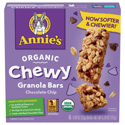 Annie's Chocolate Chip Granola Bars - 5.34 OZ 12 Pack