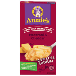 Annie's Low Sodium Mac & Cheese Classic Mild Cheddar - 6 OZ 12 Pack