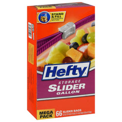 Hefty Slider Food Storage Gallon Bag - 66 CT 4 Pack