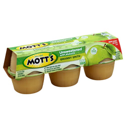 Mott's Applesauce Unsweetened Granny Smith - 23.4 OZ 12 Pack