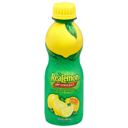 Realemon 100% Lemon Juice - 8 FZ 12 Pack