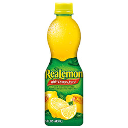 Realemon 100% Lemon Juice - 15 FZ 12 Pack