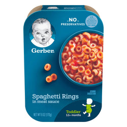 Gerber Graduates Lil Meals Speghetti Rings In Meat Sauce - 6 OZ 6 Pack